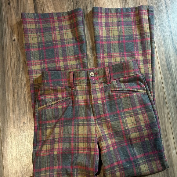 Anthropologie The Essential Trousers Plaid - Picture 2 of 4